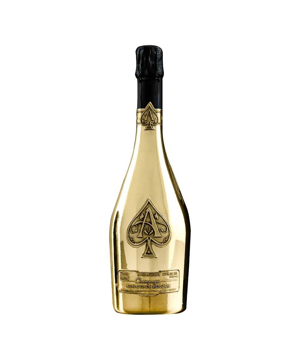 Champagne Armand de Brignac Brut gold in a bag